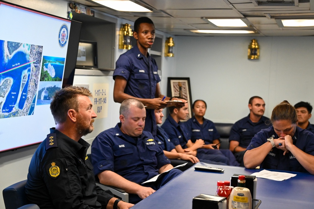 U.S. Coast Guard Cutter Harriet Lane departs Vanuatu