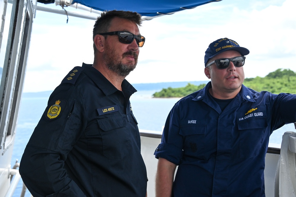 U.S. Coast Guard Cutter Harriet Lane departs Vanuatu