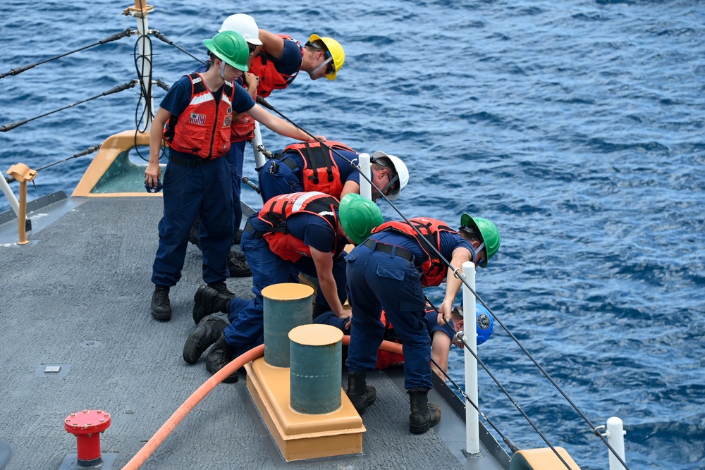 U.S. Coast Guard Cutter Harriet Lane departs Vanuatu