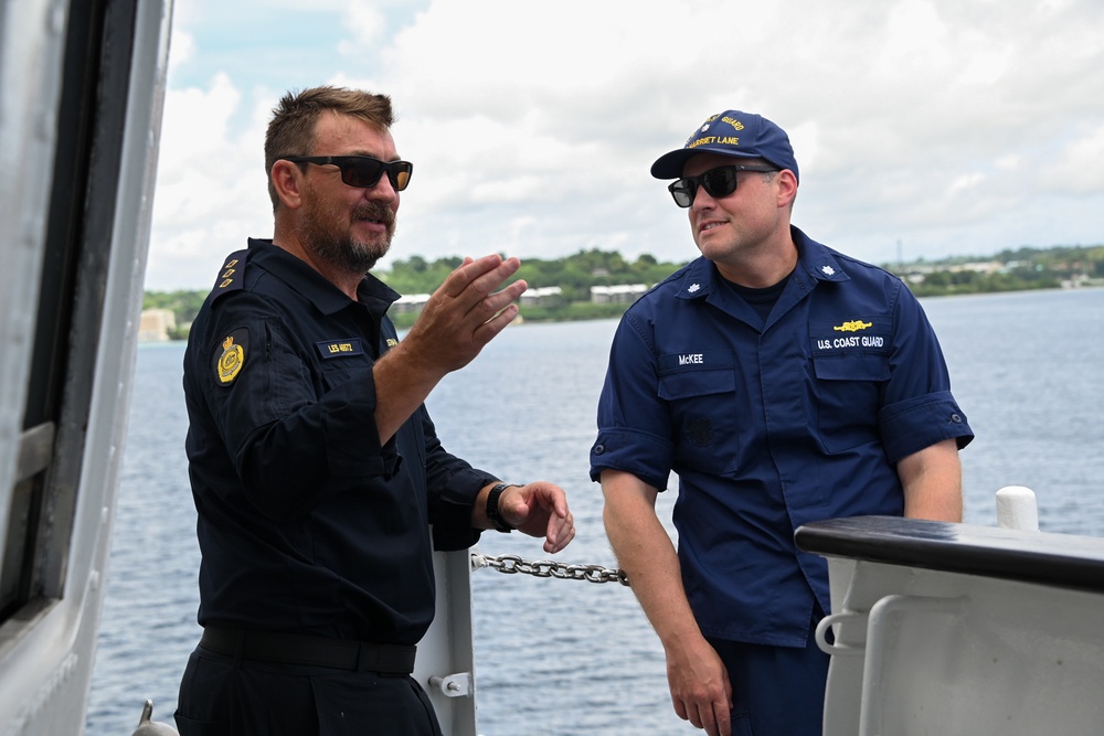 U.S. Coast Guard Cutter Harriet Lane departs Vanuatu