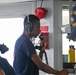 U.S. Coast Guard Cutter Harriet Lane conducts drills in South Pacific Ocean