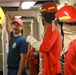 U.S. Coast Guard Cutter Harriet Lane conducts drills in South Pacific Ocean