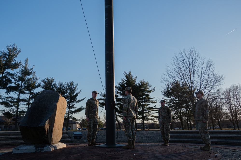 87th ABW initiates wing retreat ceremony