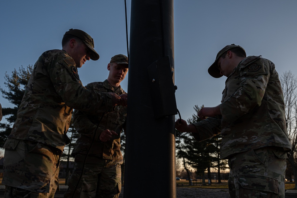 87th ABW initiates wing retreat ceremony