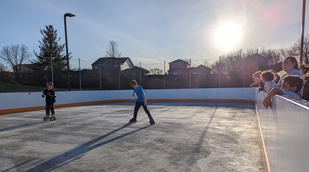 Fort Drum residents take advantage of warm winter’s end with roller skating