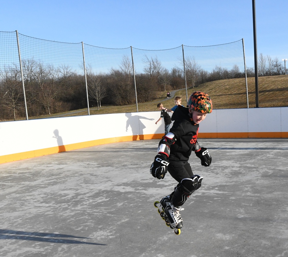 Fort Drum residents take advantage of warm weather with roller skating