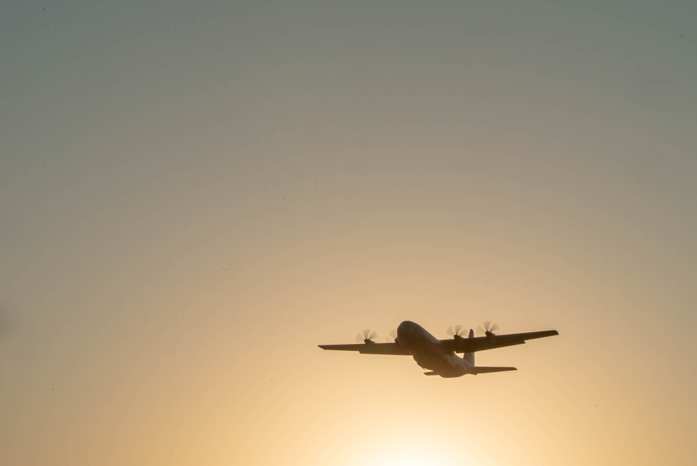 Airmen, Soldiers load AFCENT C-130s with humanitarian aid bound for Gaza