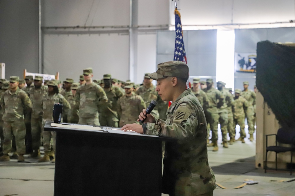 Sustainment Soldiers host company Transfer of Authority