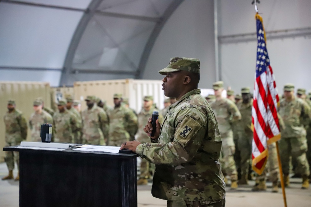 Sustainment Soldiers host company Transfer of Authority