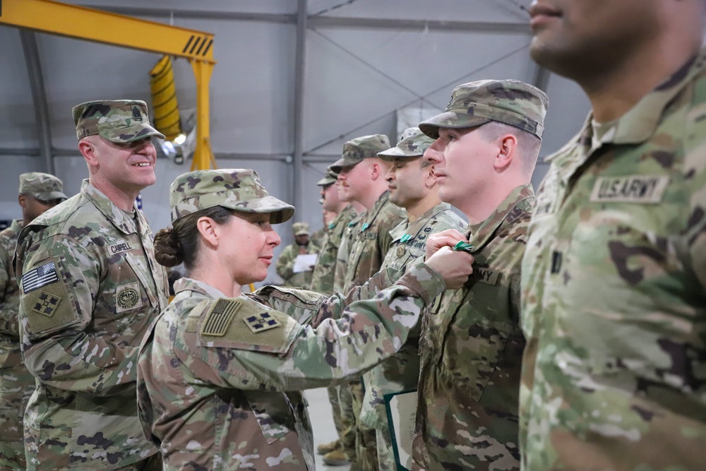 Sustainment Soldiers receive awards for the Long March