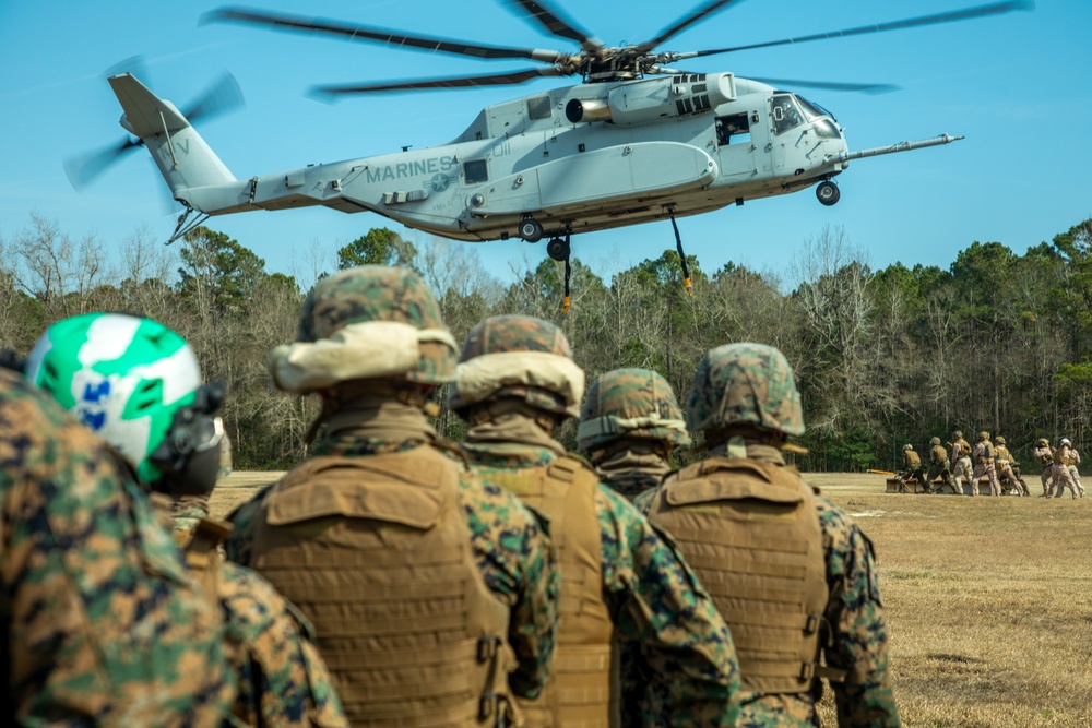 U.S. Marines utilize CH-53K King Stallion for HST exercise