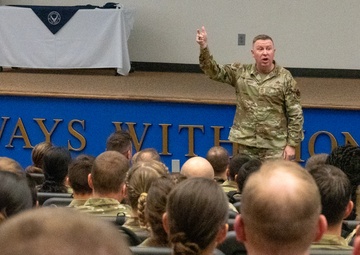 AETC command chief takes closer look at Maxwell missions, engages with Airmen