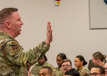 AETC command chief takes closer look at Maxwell missions, engages with Airmen