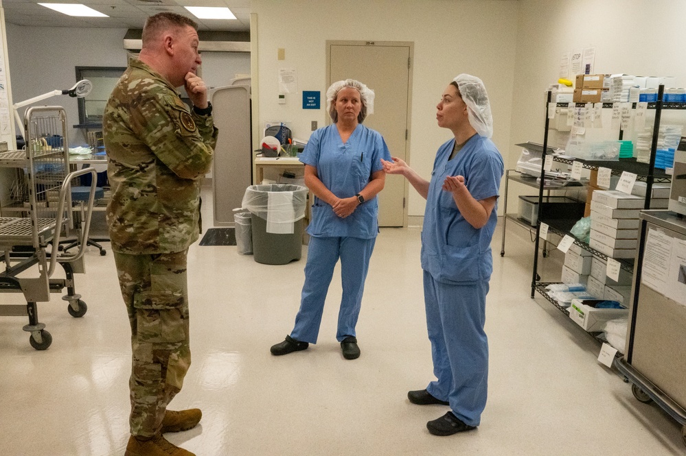 AETC command chief takes closer look at Maxwell missions, engages with Airmen