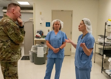 AETC command chief takes closer look at Maxwell missions, engages with Airmen