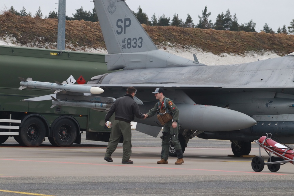 480th Fighter Squadron conducts Agile Combat Employment movement in Baltic region with NATO allies