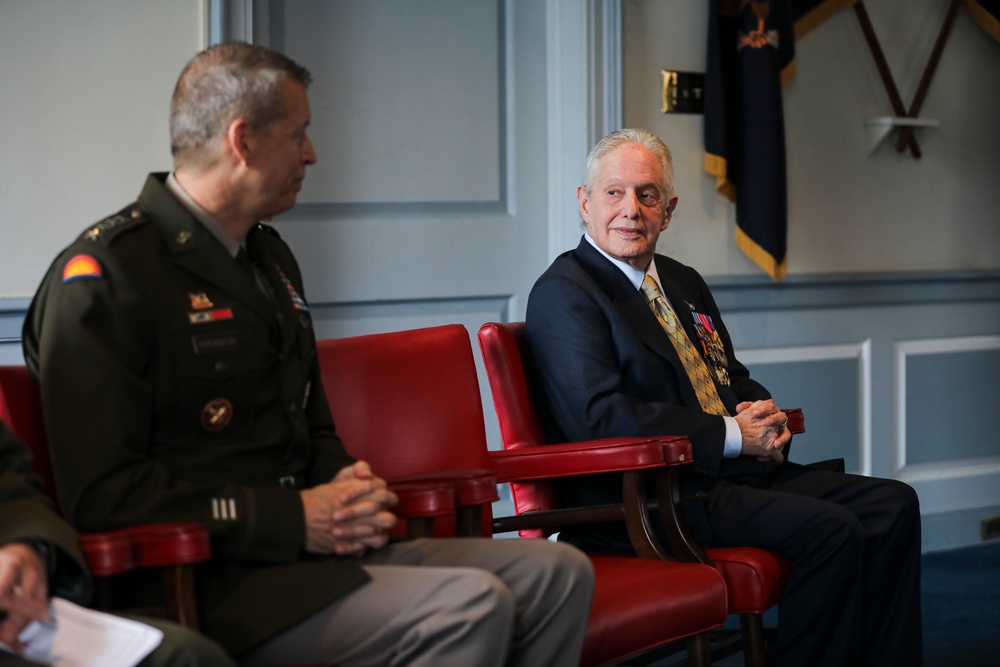 Hokanson presents Silver Star Medal to retired Army Capt. Lawrence Liss