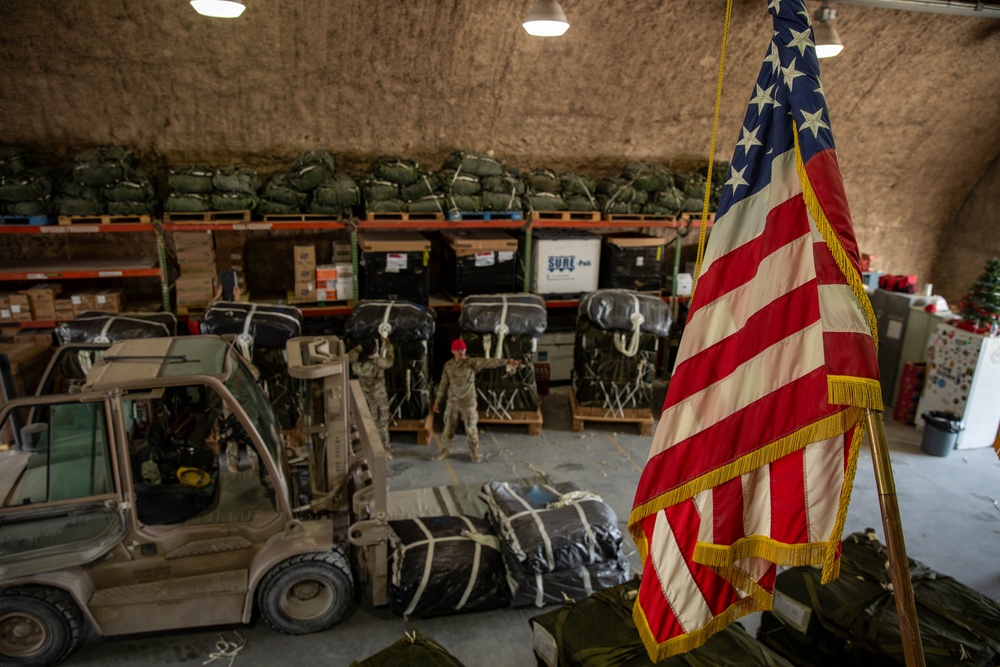 Airmen, Soldiers load C-17s with humanitarian aid bound for Gaza