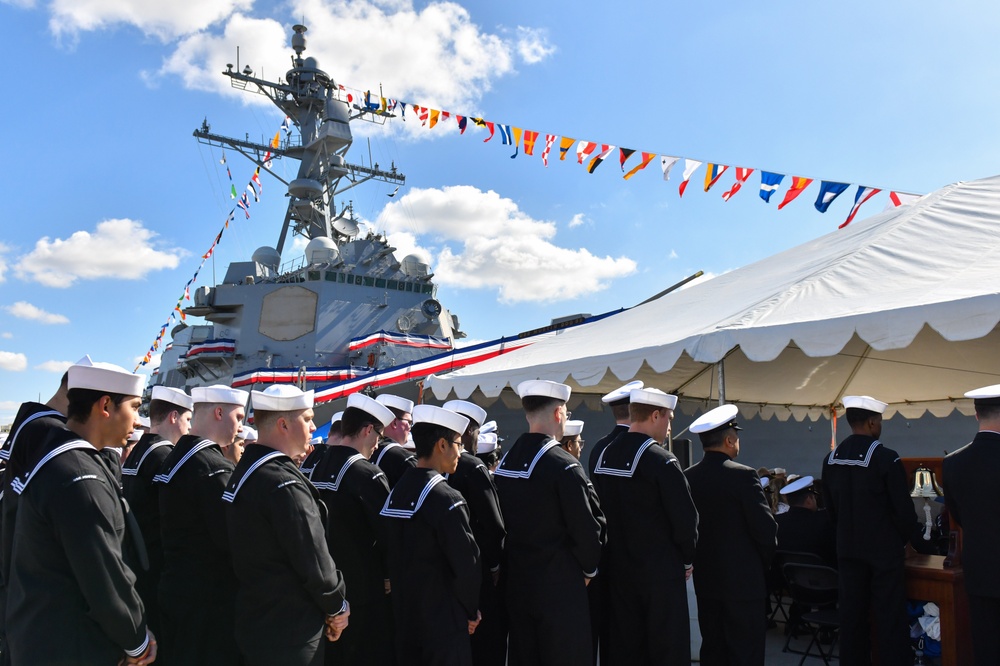 USS Mustin Change of Command