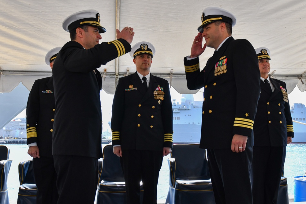 USS Mustin Change of Command