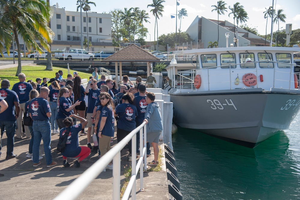 Rear Adm. Stephen Barnett thanks Navy Wounded Warriors