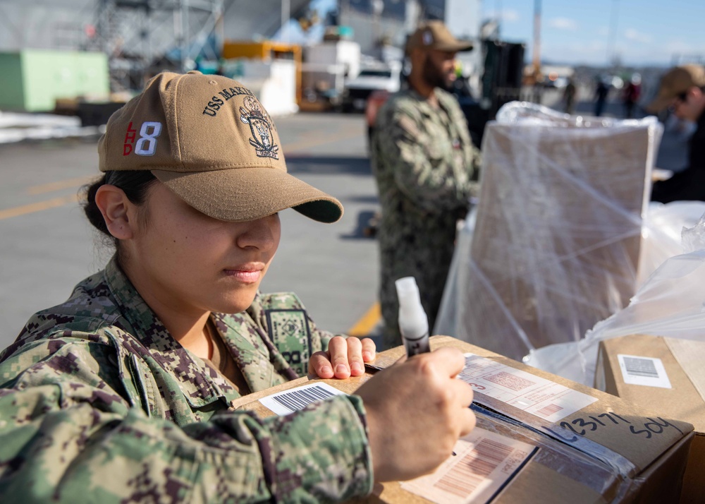 Makin Island Pier Supply Inventory