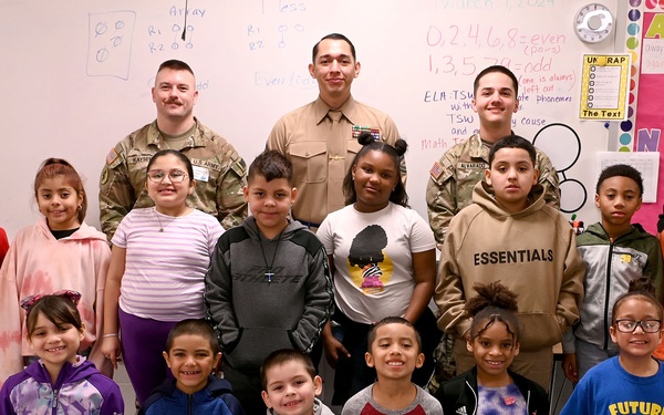 Service members from America’s depot participate in Read Across America Day