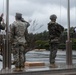 1st MARDIV Marines participate in evening colors with ROK marines