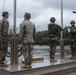 1st MARDIV Marines participate in evening colors with ROK marines