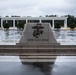 1st MARDIV Marines participate in evening colors with ROK marines