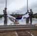 1st MARDIV Marines participate in evening colors with ROK marines