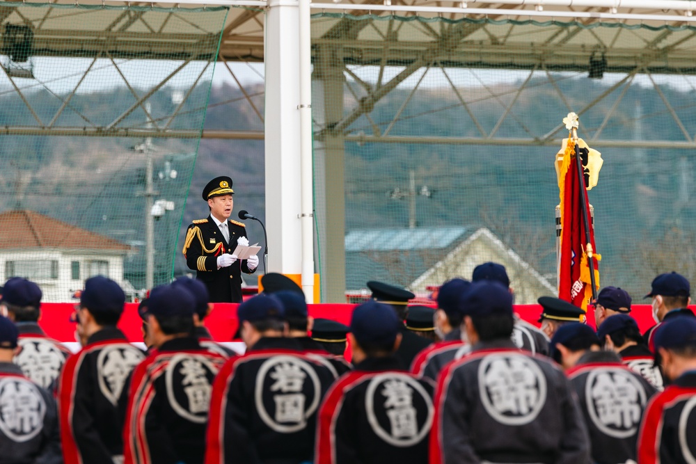 Iwakuni Fire Department Hosts New Year’s Parade