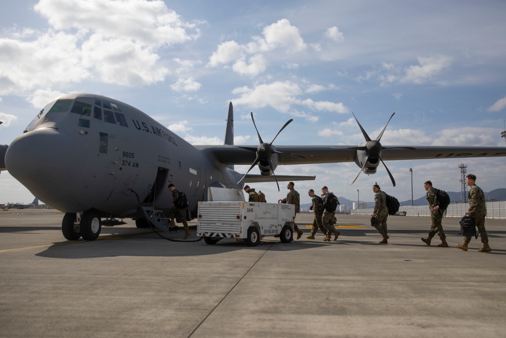 MAG-12 Marines arrive on the Korean Peninsula for Warrior Shield 24