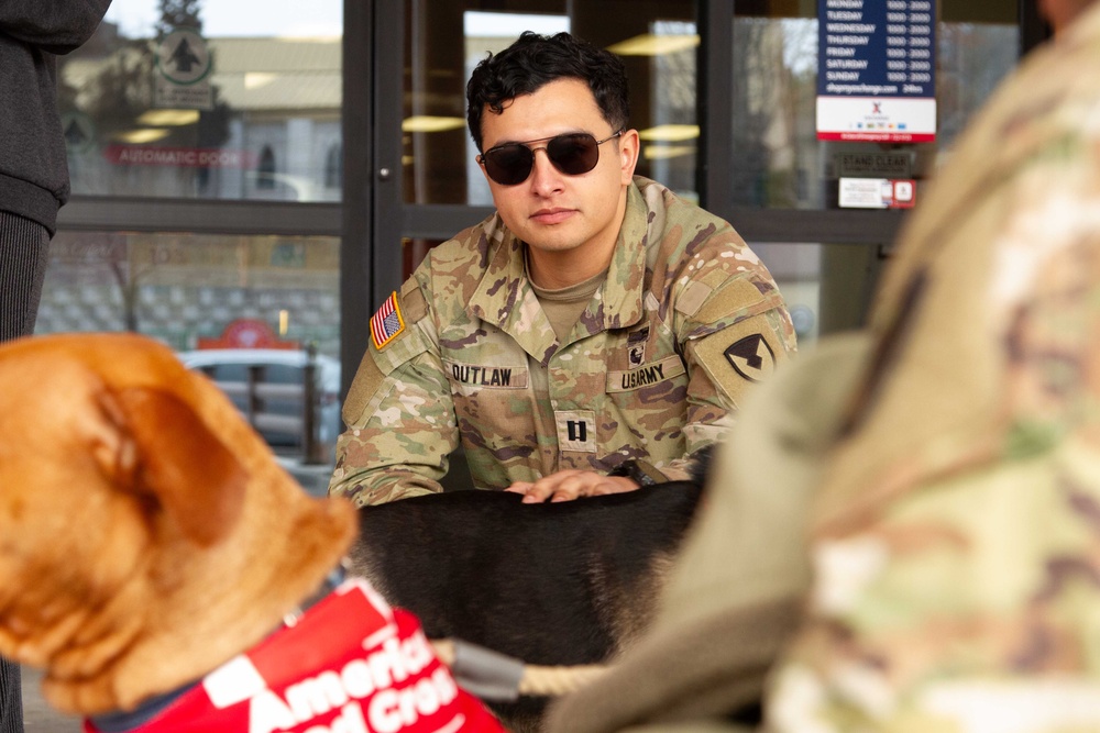 The American Red Cross AVP visits Camp Casey