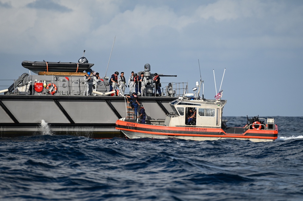 U.S. Coast Guard Cutter Bertholf completes joint Malacca Strait transit, engagements with Republic of Singapore Navy, Police Coast Guard, and Malaysia Maritime Enforcement Agency