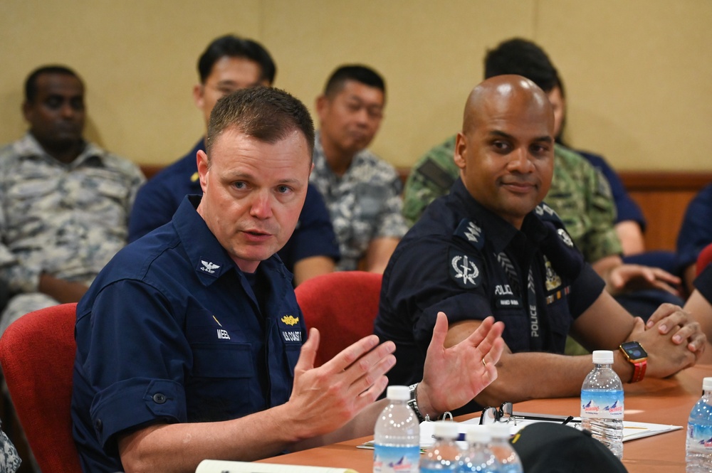 U.S. Coast Guard Cutter Bertholf completes joint Malacca Strait transit, engagements with Republic of Singapore Navy, Police Coast Guard, and Malaysia Maritime Enforcement Agency