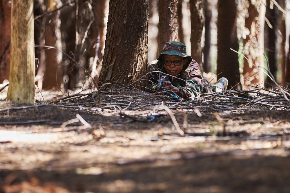 The Tanzania Peoples Defence Forces conduct react to contact training at Justified Accord 2024