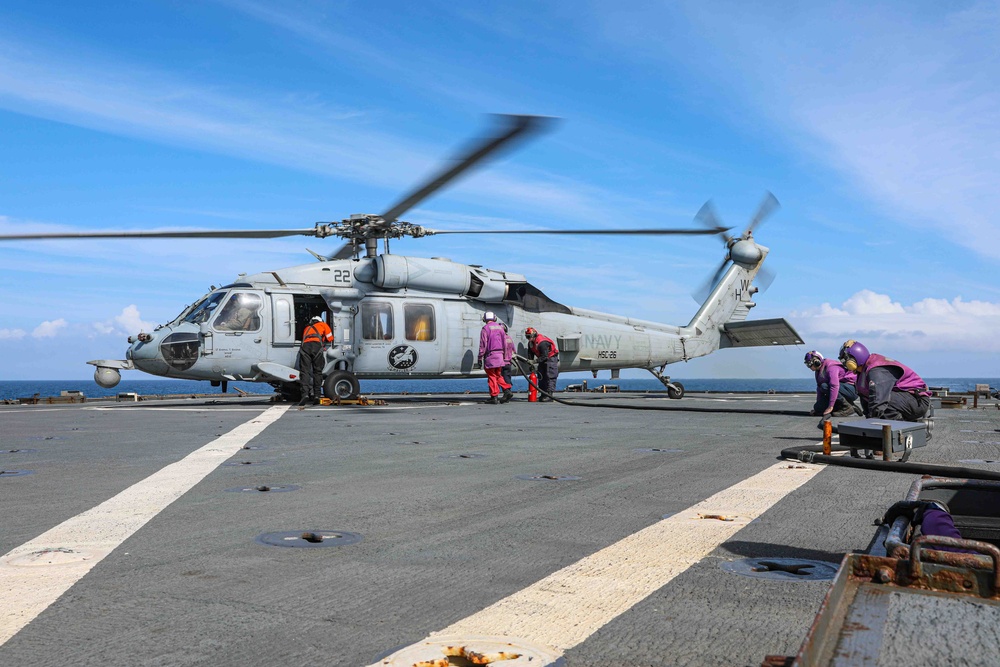 USS Carter Hall (LSD 50) Conducts Flight Operations, March 5, 2024