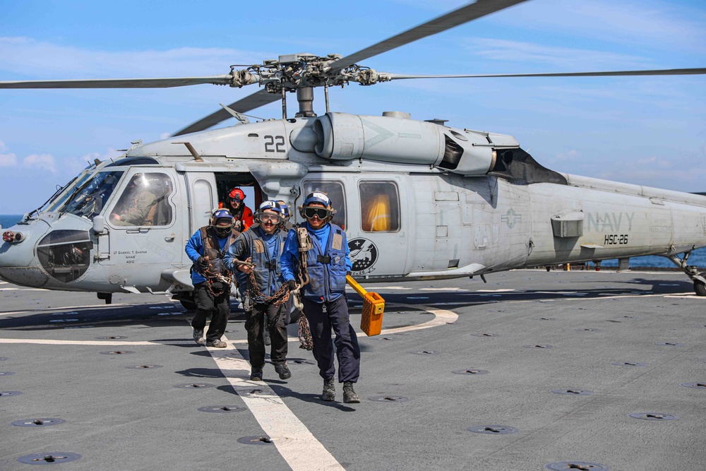 USS Carter Hall (LSD 50) Conducts Flight Operations, March 5, 2024