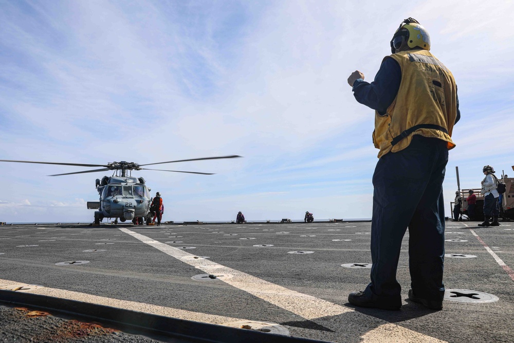 USS Carter Hall (LSD 50) Conducts Flight Operations, March 5, 2024