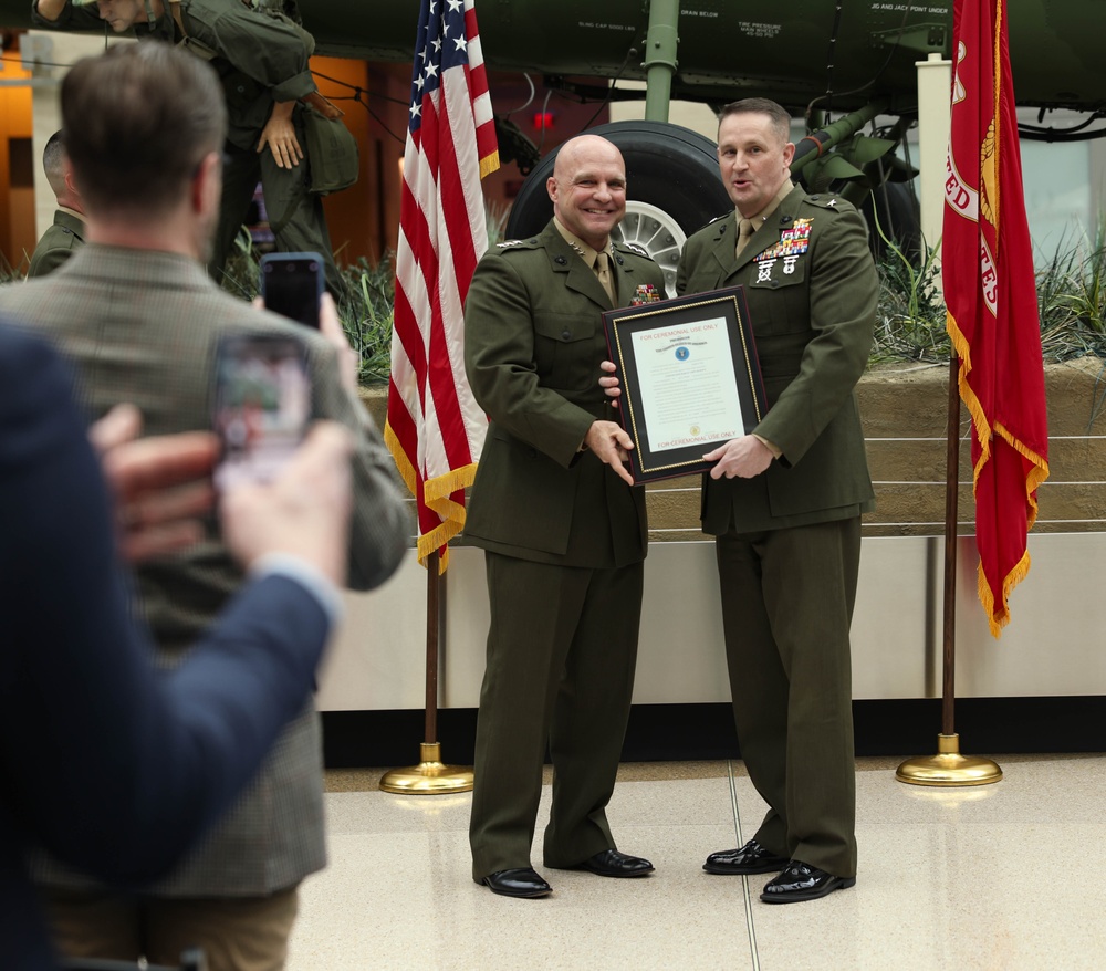 4th MARDIV commanding general Douglas K. Clark promotes to major general