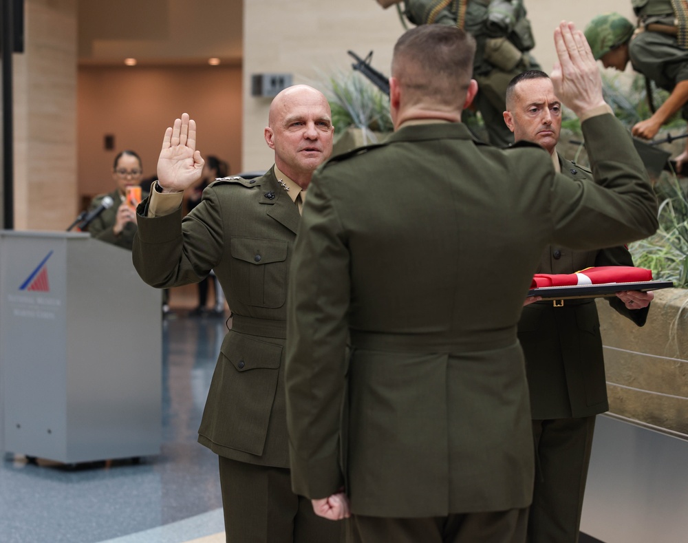 4th MARDIV commanding general Douglas K. Clark promotes to major general