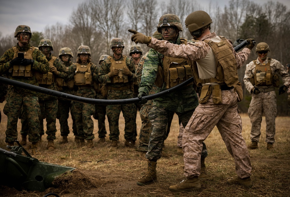 U.S. Marines Fire Artillery at The Basic School