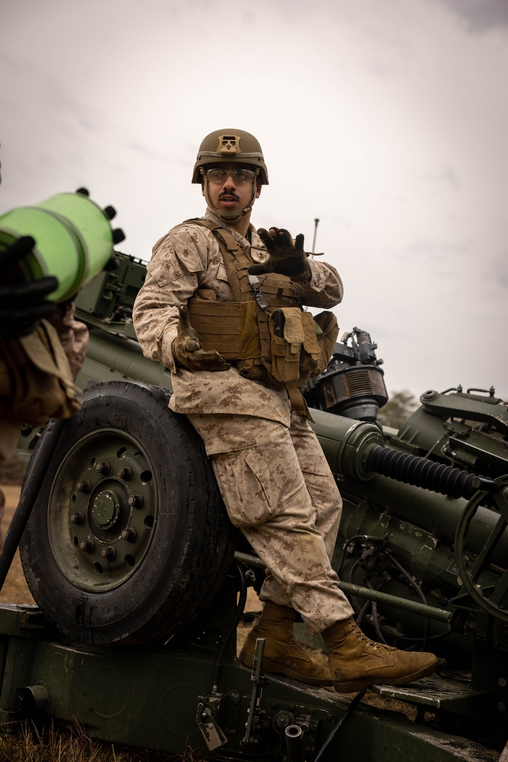 U.S. Marines Fire Artillery at The Basic School