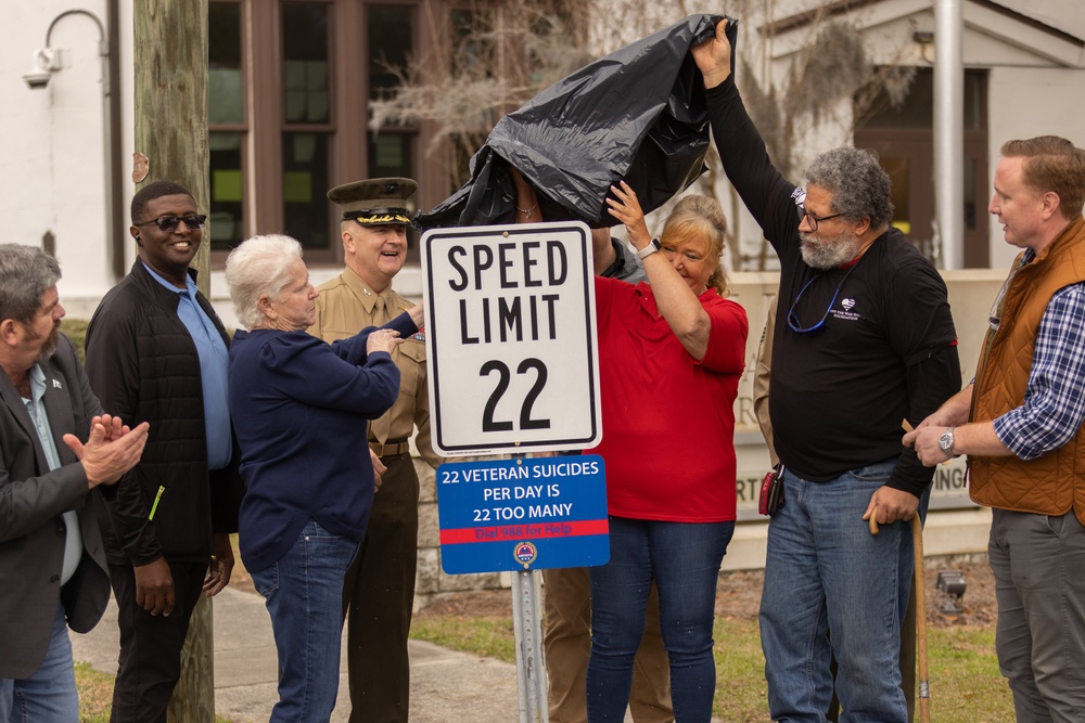 Town of Port Royal unveils 22 mph sign