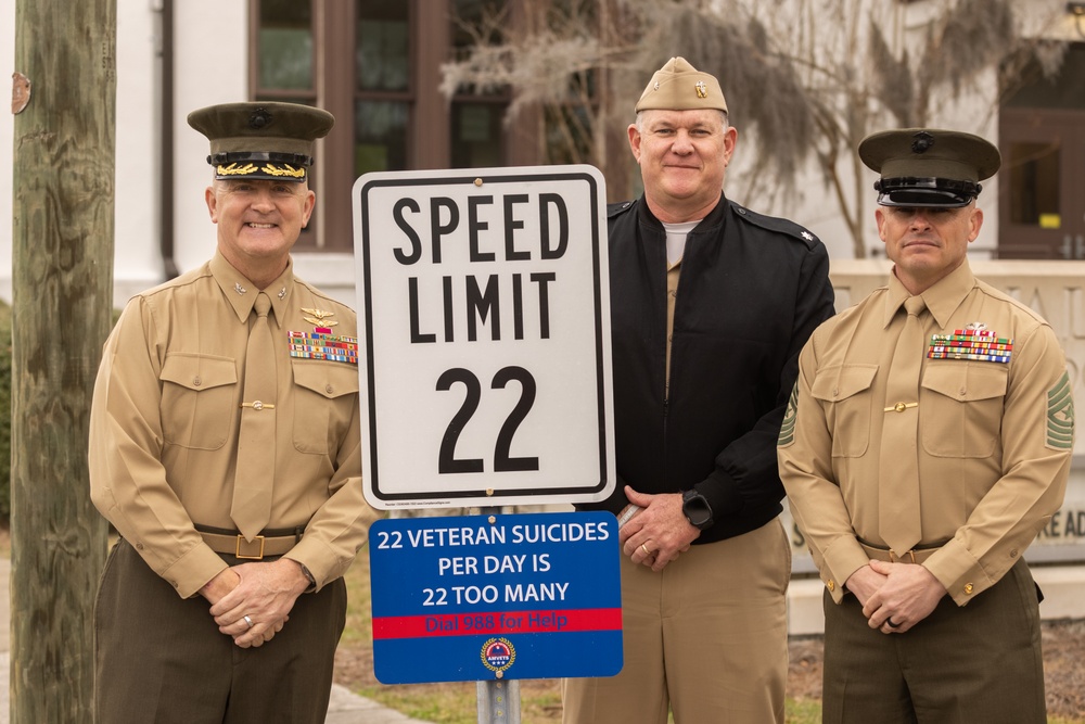 Town of Port Royal unveils 22 mph sign