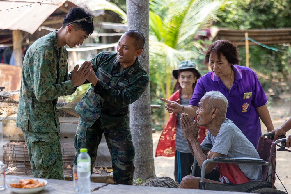 Cobra Gold 24; Leadership from ENCAP site 5 visit the Village Elder