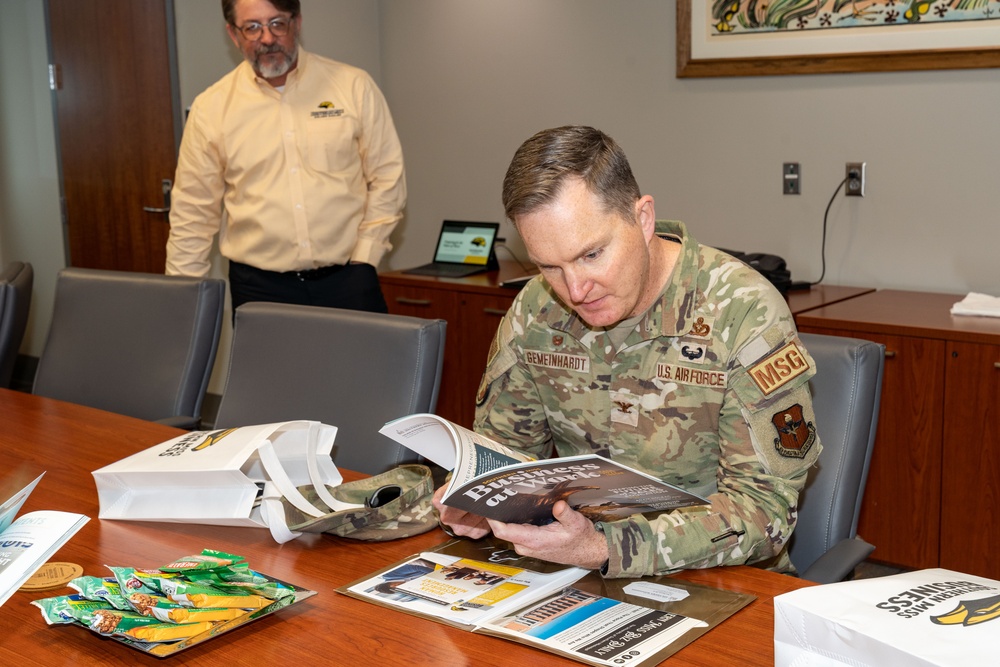81st Training Wing Leadership visits the University of Southern Mississippi