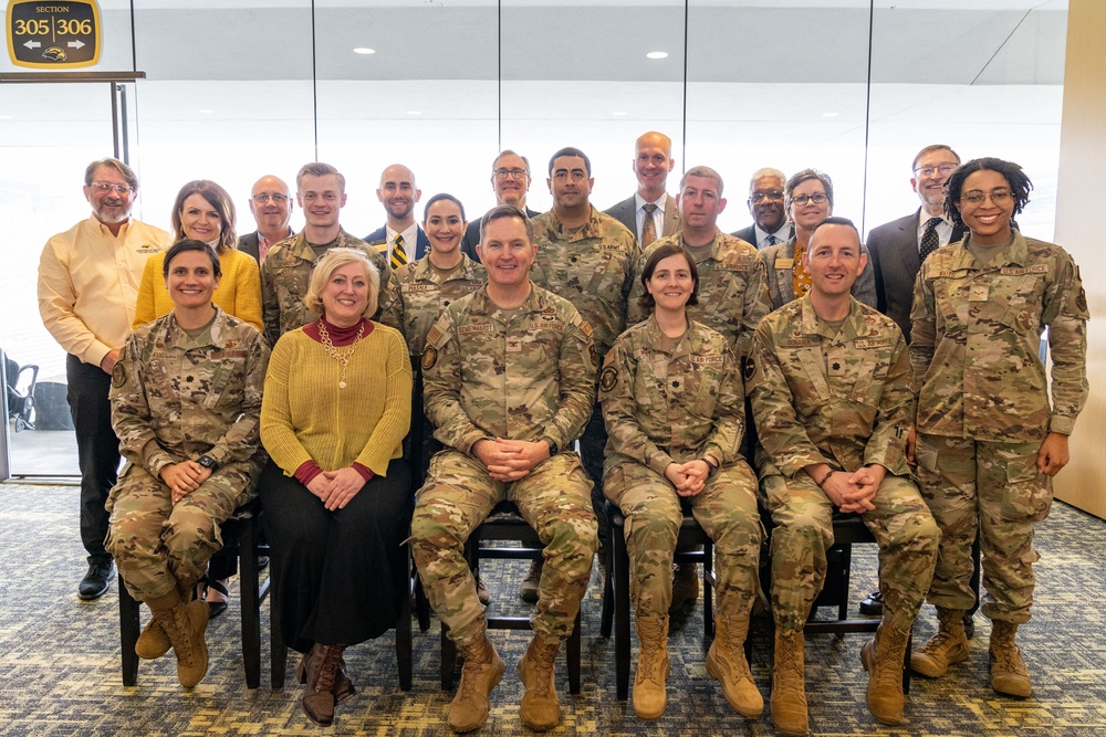 81st Training Wing Leadership visits the University of Southern Mississippi