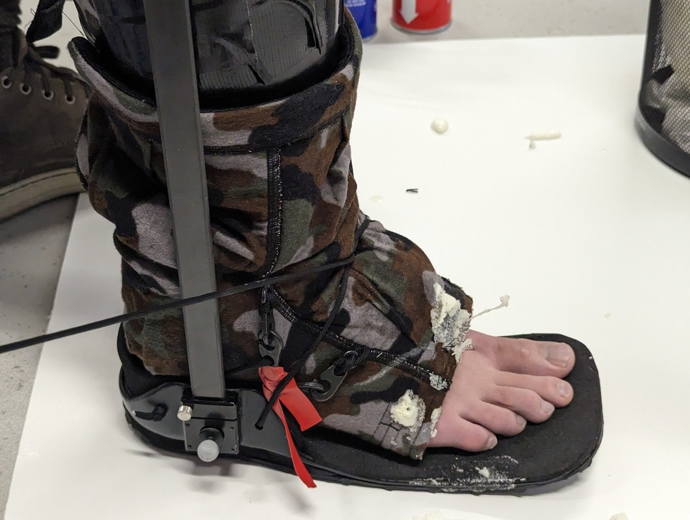 Spray Foam Cast Developed by USAMRDC Adopted for Rehabilitation Exoskeleton